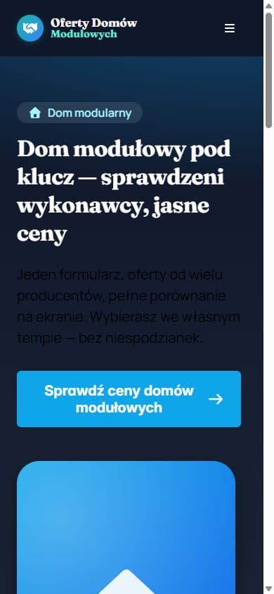 Landing page kampanii — widok na telefonie